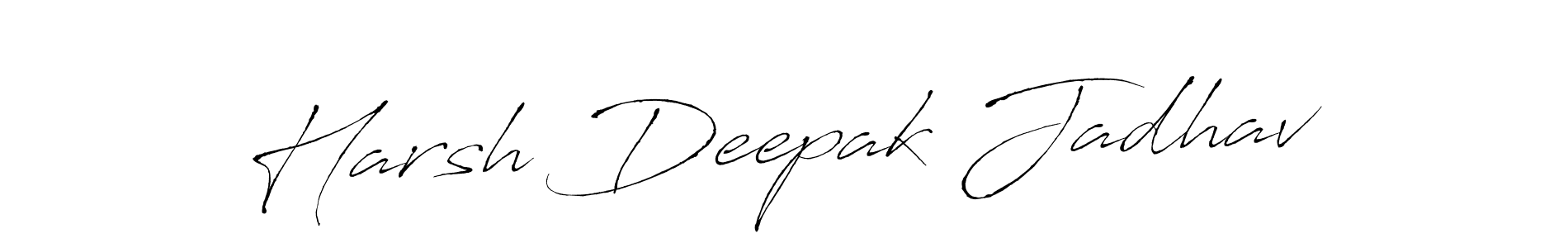 Harsh Deepak Jadhav stylish signature style. Best Handwritten Sign (Antro_Vectra) for my name. Handwritten Signature Collection Ideas for my name Harsh Deepak Jadhav. Harsh Deepak Jadhav signature style 6 images and pictures png