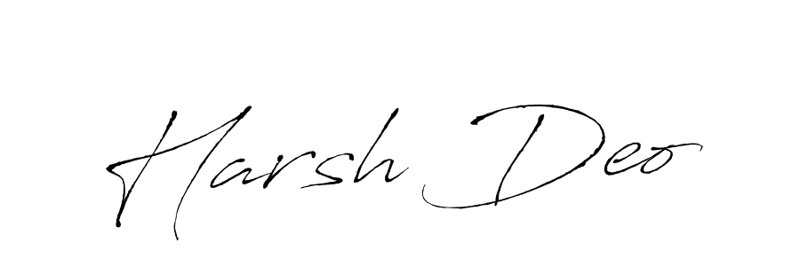 Use a signature maker to create a handwritten signature online. With this signature software, you can design (Antro_Vectra) your own signature for name Harsh Deo. Harsh Deo signature style 6 images and pictures png