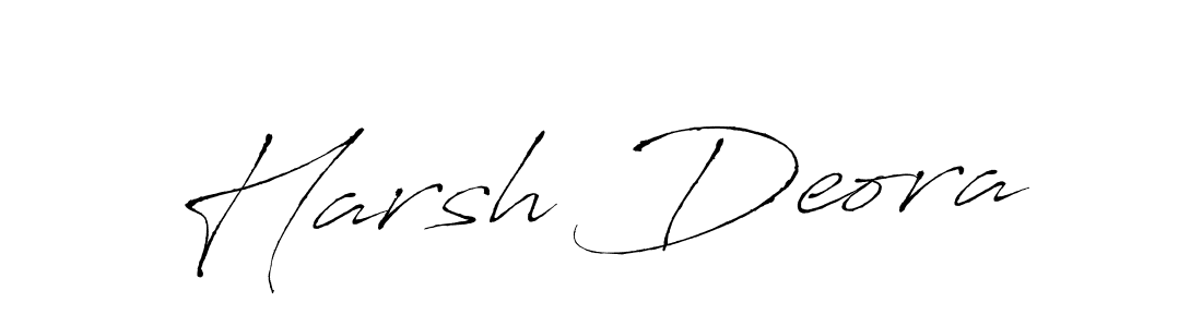 Create a beautiful signature design for name Harsh Deora. With this signature (Antro_Vectra) fonts, you can make a handwritten signature for free. Harsh Deora signature style 6 images and pictures png