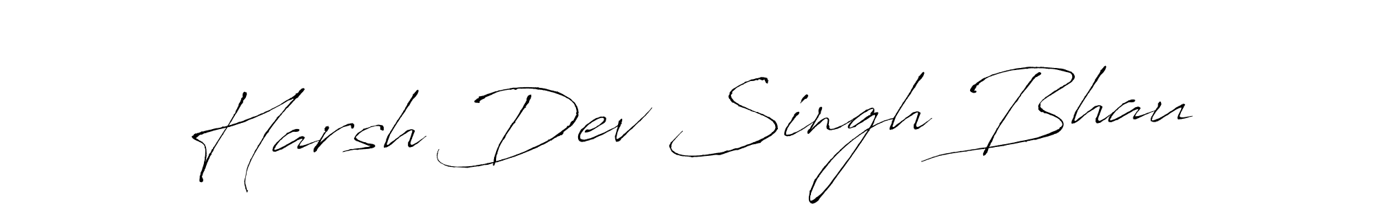 Harsh Dev Singh Bhau stylish signature style. Best Handwritten Sign (Antro_Vectra) for my name. Handwritten Signature Collection Ideas for my name Harsh Dev Singh Bhau. Harsh Dev Singh Bhau signature style 6 images and pictures png