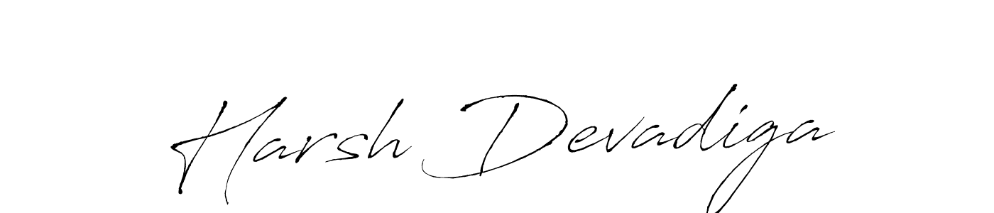 Use a signature maker to create a handwritten signature online. With this signature software, you can design (Antro_Vectra) your own signature for name Harsh Devadiga. Harsh Devadiga signature style 6 images and pictures png
