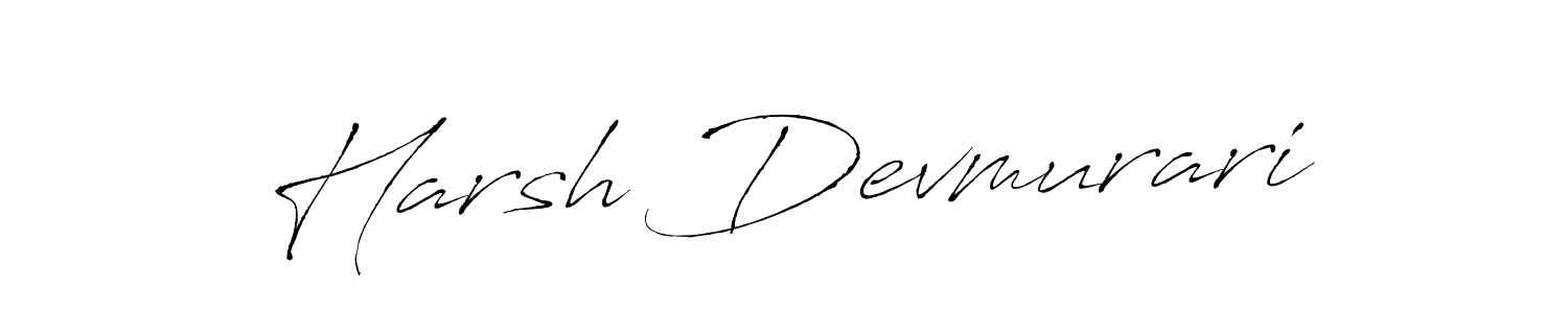 Harsh Devmurari stylish signature style. Best Handwritten Sign (Antro_Vectra) for my name. Handwritten Signature Collection Ideas for my name Harsh Devmurari. Harsh Devmurari signature style 6 images and pictures png