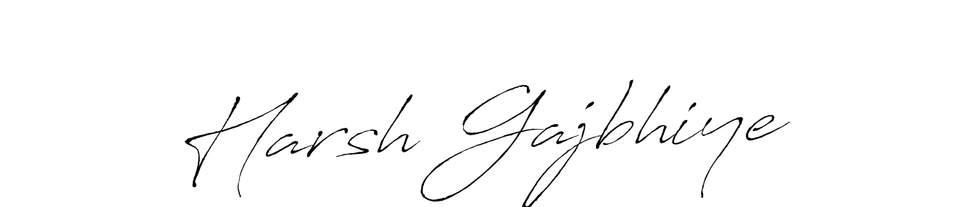 Make a beautiful signature design for name Harsh Gajbhiye. With this signature (Antro_Vectra) style, you can create a handwritten signature for free. Harsh Gajbhiye signature style 6 images and pictures png