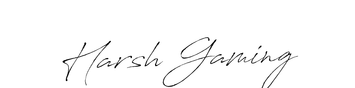 Create a beautiful signature design for name Harsh Gaming. With this signature (Antro_Vectra) fonts, you can make a handwritten signature for free. Harsh Gaming signature style 6 images and pictures png