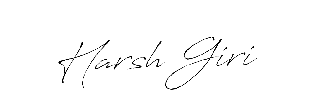 Harsh Giri stylish signature style. Best Handwritten Sign (Antro_Vectra) for my name. Handwritten Signature Collection Ideas for my name Harsh Giri. Harsh Giri signature style 6 images and pictures png