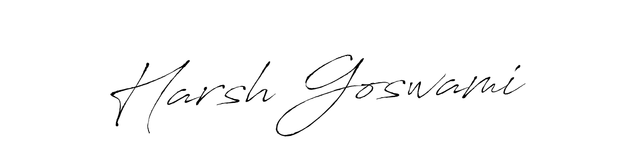 How to make Harsh Goswami name signature. Use Antro_Vectra style for creating short signs online. This is the latest handwritten sign. Harsh Goswami signature style 6 images and pictures png