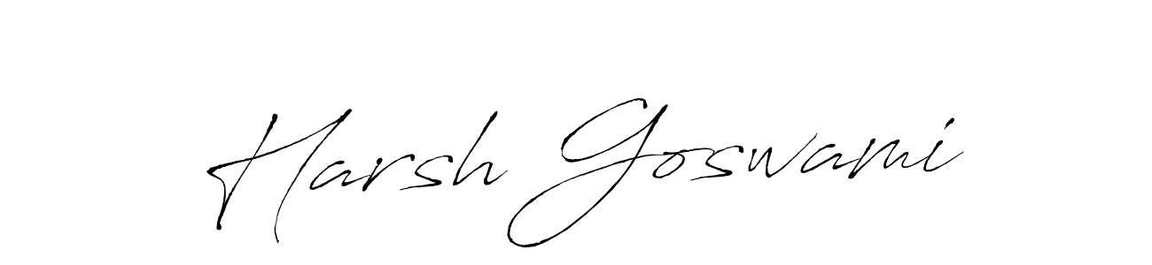 Use a signature maker to create a handwritten signature online. With this signature software, you can design (Antro_Vectra) your own signature for name Harsh Goswami. Harsh Goswami signature style 6 images and pictures png