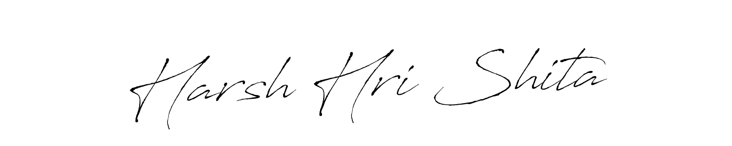 Also You can easily find your signature by using the search form. We will create Harsh Hri Shita name handwritten signature images for you free of cost using Antro_Vectra sign style. Harsh Hri Shita signature style 6 images and pictures png