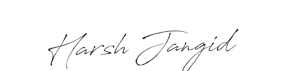 Harsh Jangid stylish signature style. Best Handwritten Sign (Antro_Vectra) for my name. Handwritten Signature Collection Ideas for my name Harsh Jangid. Harsh Jangid signature style 6 images and pictures png