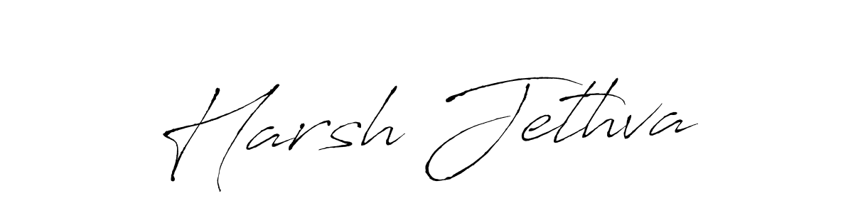 Use a signature maker to create a handwritten signature online. With this signature software, you can design (Antro_Vectra) your own signature for name Harsh Jethva. Harsh Jethva signature style 6 images and pictures png