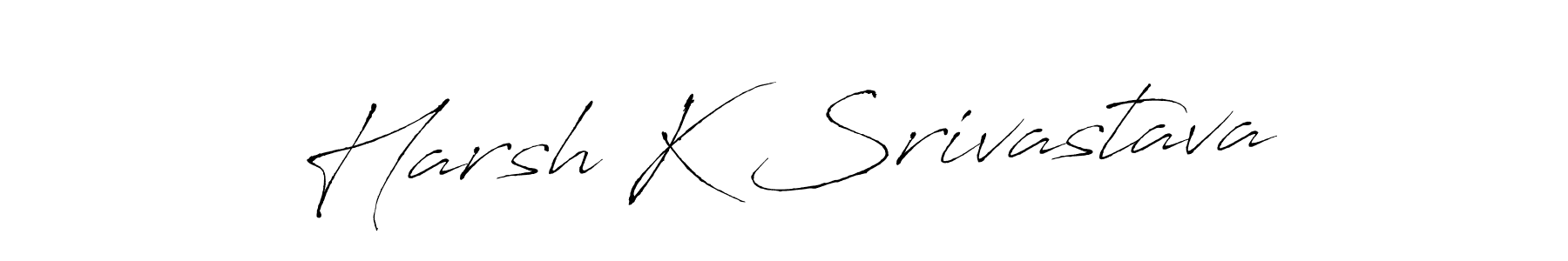 Design your own signature with our free online signature maker. With this signature software, you can create a handwritten (Antro_Vectra) signature for name Harsh K Srivastava. Harsh K Srivastava signature style 6 images and pictures png