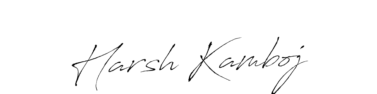 Harsh Kamboj stylish signature style. Best Handwritten Sign (Antro_Vectra) for my name. Handwritten Signature Collection Ideas for my name Harsh Kamboj. Harsh Kamboj signature style 6 images and pictures png