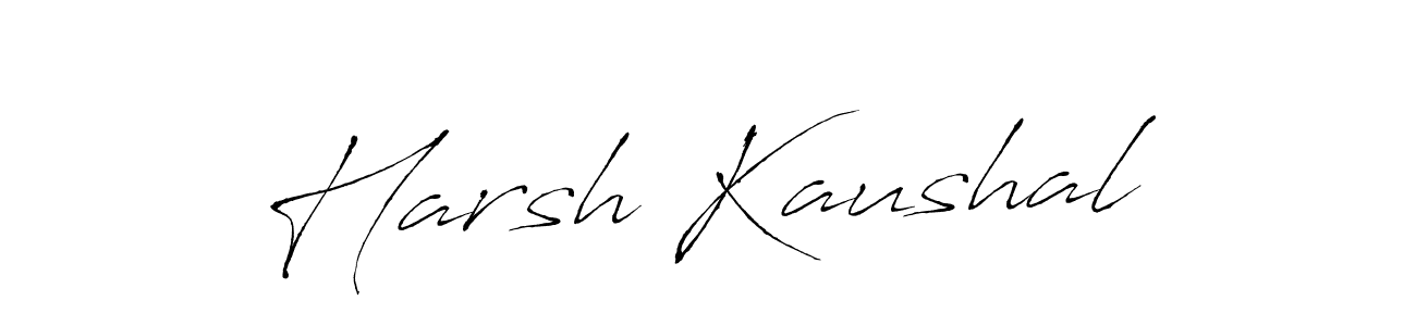 Similarly Antro_Vectra is the best handwritten signature design. Signature creator online .You can use it as an online autograph creator for name Harsh Kaushal. Harsh Kaushal signature style 6 images and pictures png