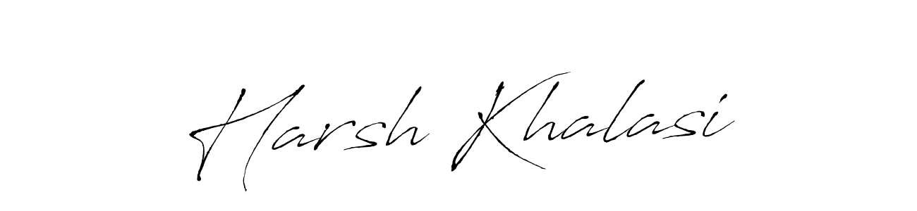 How to make Harsh Khalasi name signature. Use Antro_Vectra style for creating short signs online. This is the latest handwritten sign. Harsh Khalasi signature style 6 images and pictures png