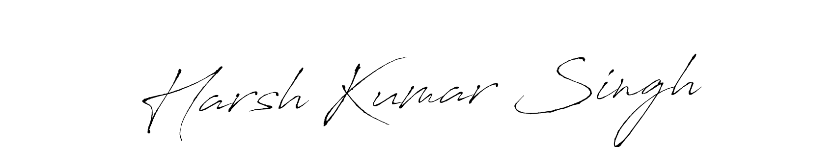 Also we have Harsh Kumar Singh name is the best signature style. Create professional handwritten signature collection using Antro_Vectra autograph style. Harsh Kumar Singh signature style 6 images and pictures png