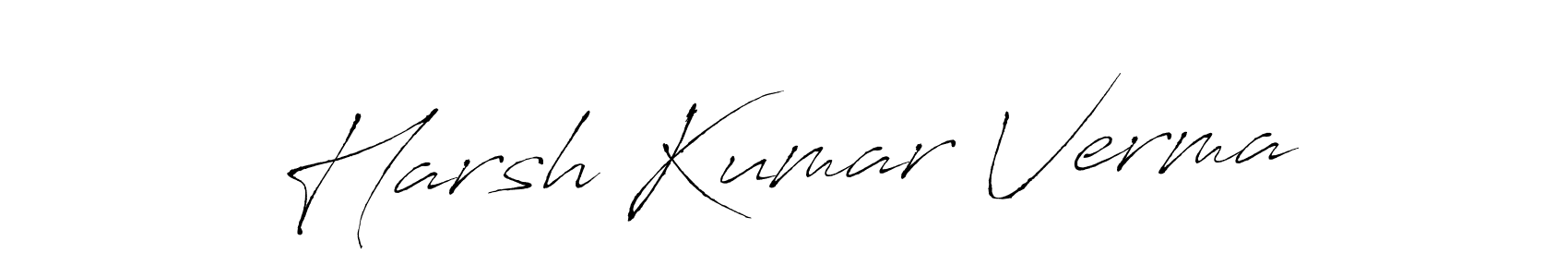 Also we have Harsh Kumar Verma name is the best signature style. Create professional handwritten signature collection using Antro_Vectra autograph style. Harsh Kumar Verma signature style 6 images and pictures png