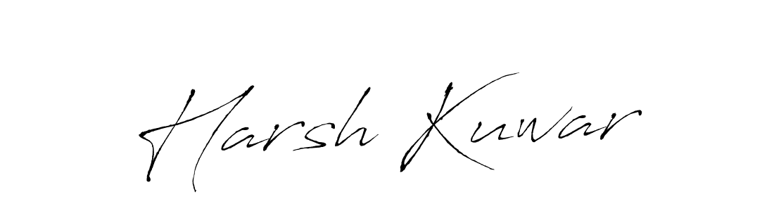 Create a beautiful signature design for name Harsh Kuwar. With this signature (Antro_Vectra) fonts, you can make a handwritten signature for free. Harsh Kuwar signature style 6 images and pictures png