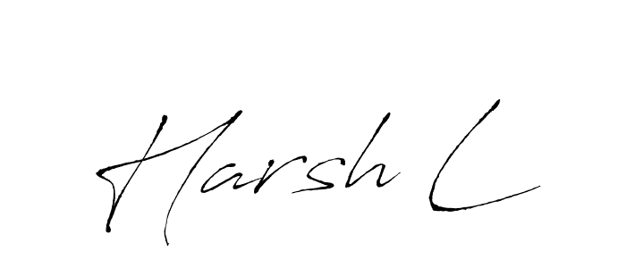 It looks lik you need a new signature style for name Harsh L. Design unique handwritten (Antro_Vectra) signature with our free signature maker in just a few clicks. Harsh L signature style 6 images and pictures png