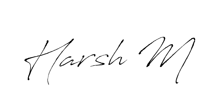You should practise on your own different ways (Antro_Vectra) to write your name (Harsh M) in signature. don't let someone else do it for you. Harsh M signature style 6 images and pictures png