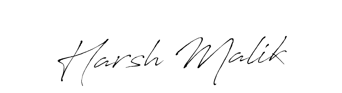 Harsh Malik stylish signature style. Best Handwritten Sign (Antro_Vectra) for my name. Handwritten Signature Collection Ideas for my name Harsh Malik. Harsh Malik signature style 6 images and pictures png