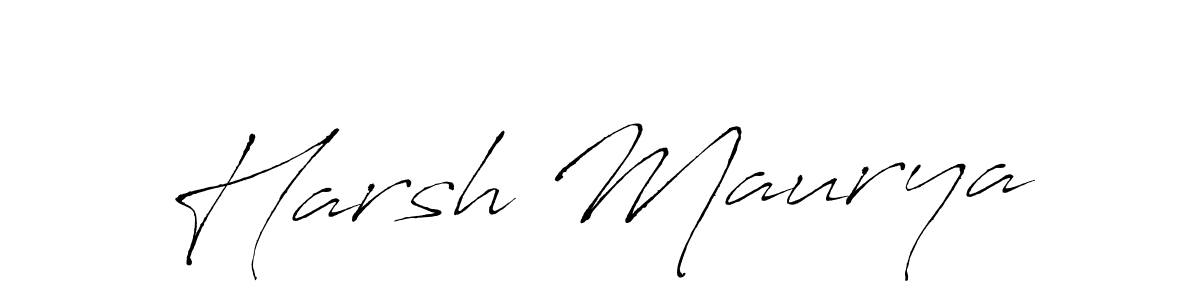 Also we have Harsh Maurya name is the best signature style. Create professional handwritten signature collection using Antro_Vectra autograph style. Harsh Maurya signature style 6 images and pictures png