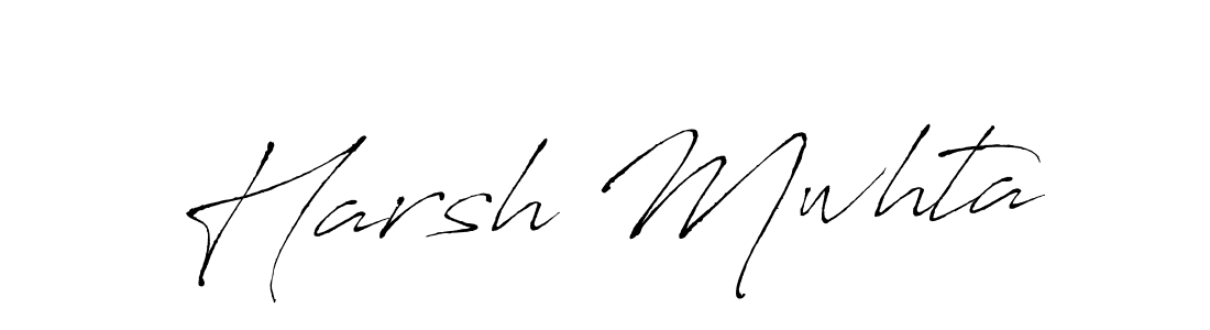 Also we have Harsh Mwhta name is the best signature style. Create professional handwritten signature collection using Antro_Vectra autograph style. Harsh Mwhta signature style 6 images and pictures png
