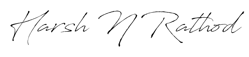Explore multiple handwriting variations for Harsh N Rathod including this stunning Antro_Vectra design. Free to use across all platforms. Harsh N Rathod signature style 6 images and pictures png