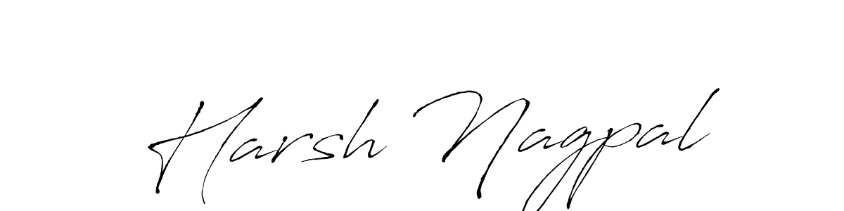 The best way (Antro_Vectra) to make a short signature is to pick only two or three words in your name. The name Harsh Nagpal include a total of six letters. For converting this name. Harsh Nagpal signature style 6 images and pictures png