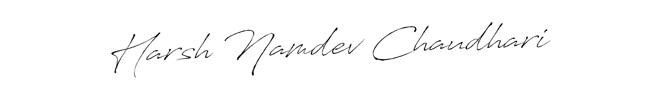 How to make Harsh Namdev Chaudhari signature? Antro_Vectra is a professional autograph style. Create handwritten signature for Harsh Namdev Chaudhari name. Harsh Namdev Chaudhari signature style 6 images and pictures png