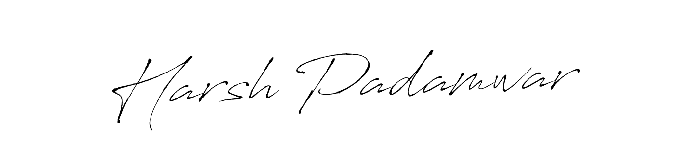 How to make Harsh Padamwar signature? Antro_Vectra is a professional autograph style. Create handwritten signature for Harsh Padamwar name. Harsh Padamwar signature style 6 images and pictures png