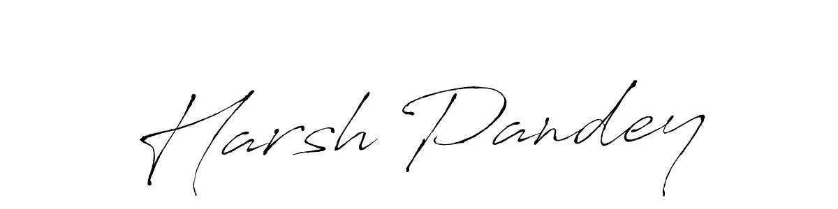 Design your own signature with our free online signature maker. With this signature software, you can create a handwritten (Antro_Vectra) signature for name Harsh Pandey. Harsh Pandey signature style 6 images and pictures png