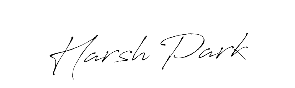 Harsh Park stylish signature style. Best Handwritten Sign (Antro_Vectra) for my name. Handwritten Signature Collection Ideas for my name Harsh Park. Harsh Park signature style 6 images and pictures png