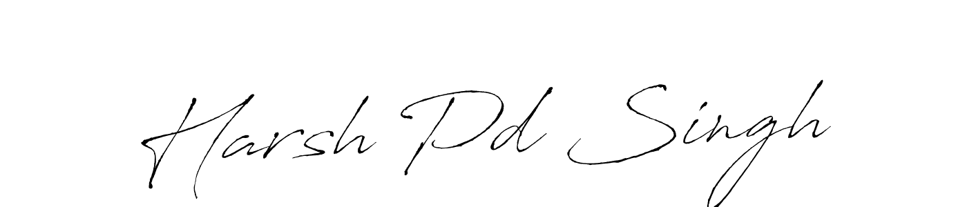 Also You can easily find your signature by using the search form. We will create Harsh Pd Singh name handwritten signature images for you free of cost using Antro_Vectra sign style. Harsh Pd Singh signature style 6 images and pictures png