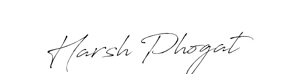 Make a beautiful signature design for name Harsh Phogat. With this signature (Antro_Vectra) style, you can create a handwritten signature for free. Harsh Phogat signature style 6 images and pictures png