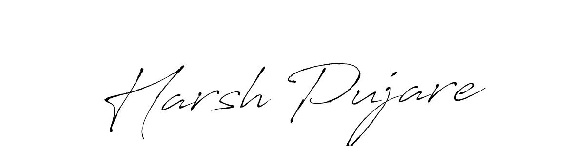 The best way (Antro_Vectra) to make a short signature is to pick only two or three words in your name. The name Harsh Pujare include a total of six letters. For converting this name. Harsh Pujare signature style 6 images and pictures png