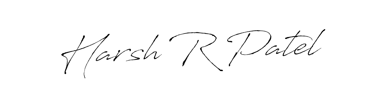 Use a signature maker to create a handwritten signature online. With this signature software, you can design (Antro_Vectra) your own signature for name Harsh R Patel. Harsh R Patel signature style 6 images and pictures png