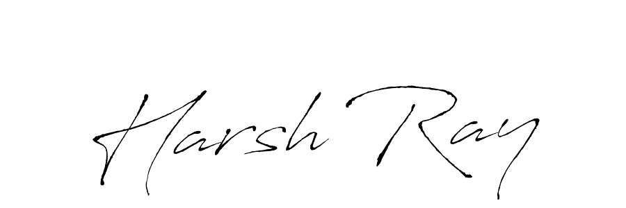 Harsh Ray stylish signature style. Best Handwritten Sign (Antro_Vectra) for my name. Handwritten Signature Collection Ideas for my name Harsh Ray. Harsh Ray signature style 6 images and pictures png