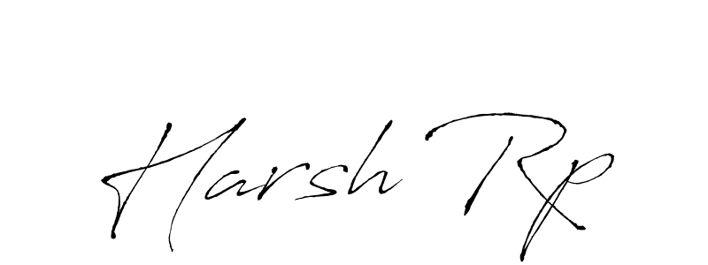 Harsh Rp stylish signature style. Best Handwritten Sign (Antro_Vectra) for my name. Handwritten Signature Collection Ideas for my name Harsh Rp. Harsh Rp signature style 6 images and pictures png