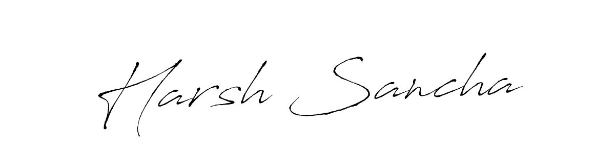 if you are searching for the best signature style for your name Harsh Sancha. so please give up your signature search. here we have designed multiple signature styles  using Antro_Vectra. Harsh Sancha signature style 6 images and pictures png