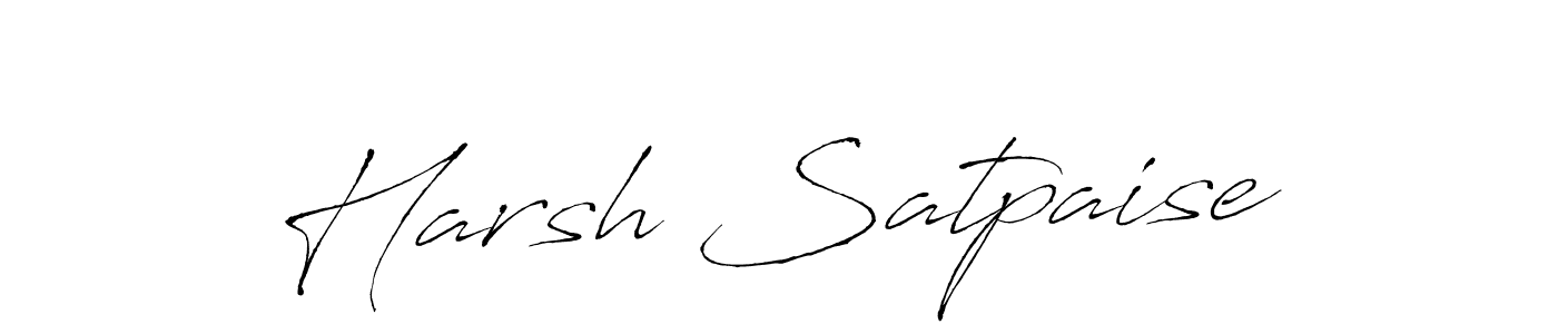 How to make Harsh Satpaise signature? Antro_Vectra is a professional autograph style. Create handwritten signature for Harsh Satpaise name. Harsh Satpaise signature style 6 images and pictures png