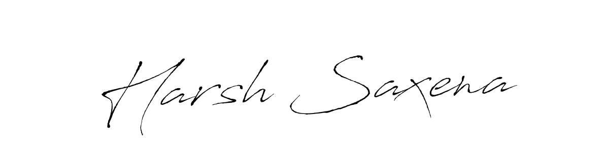 Harsh Saxena stylish signature style. Best Handwritten Sign (Antro_Vectra) for my name. Handwritten Signature Collection Ideas for my name Harsh Saxena. Harsh Saxena signature style 6 images and pictures png