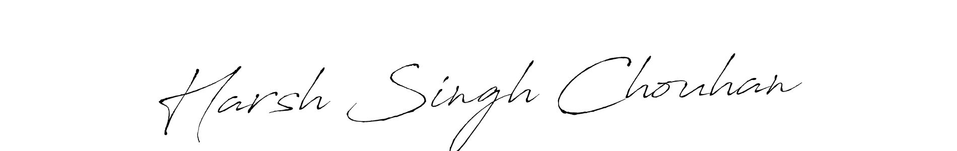 Make a beautiful signature design for name Harsh Singh Chouhan. With this signature (Antro_Vectra) style, you can create a handwritten signature for free. Harsh Singh Chouhan signature style 6 images and pictures png