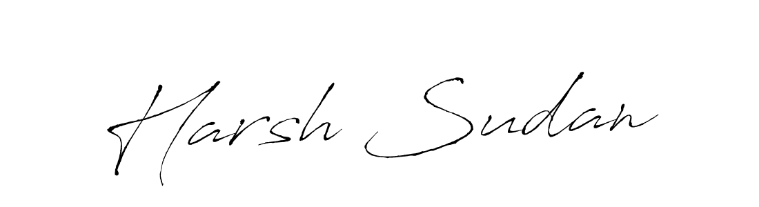 Design your own signature with our free online signature maker. With this signature software, you can create a handwritten (Antro_Vectra) signature for name Harsh Sudan. Harsh Sudan signature style 6 images and pictures png