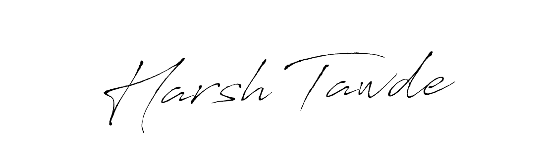 Design your own signature with our free online signature maker. With this signature software, you can create a handwritten (Antro_Vectra) signature for name Harsh Tawde. Harsh Tawde signature style 6 images and pictures png