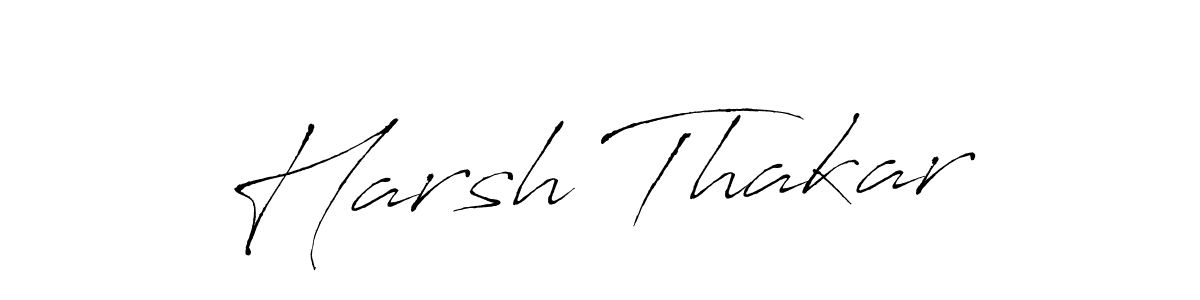 Make a beautiful signature design for name Harsh Thakar. With this signature (Antro_Vectra) style, you can create a handwritten signature for free. Harsh Thakar signature style 6 images and pictures png