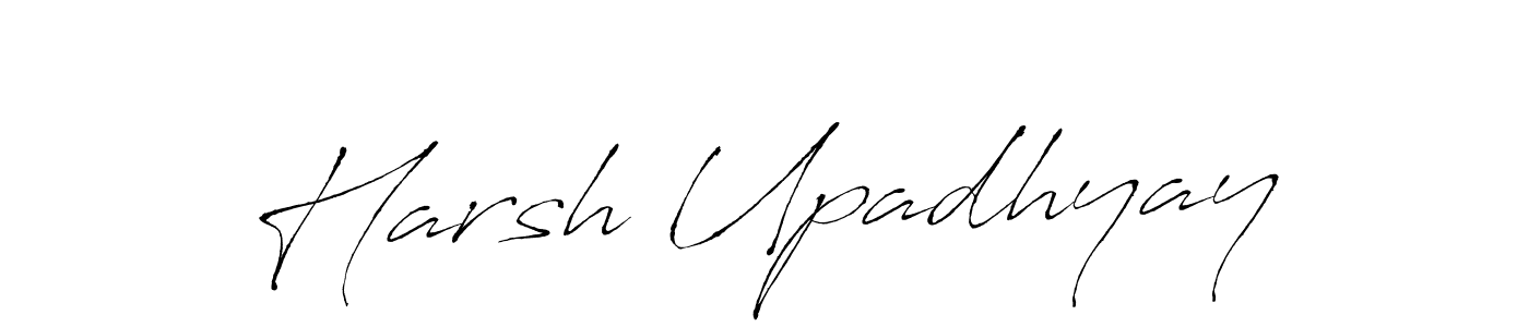 How to make Harsh Upadhyay name signature. Use Antro_Vectra style for creating short signs online. This is the latest handwritten sign. Harsh Upadhyay signature style 6 images and pictures png