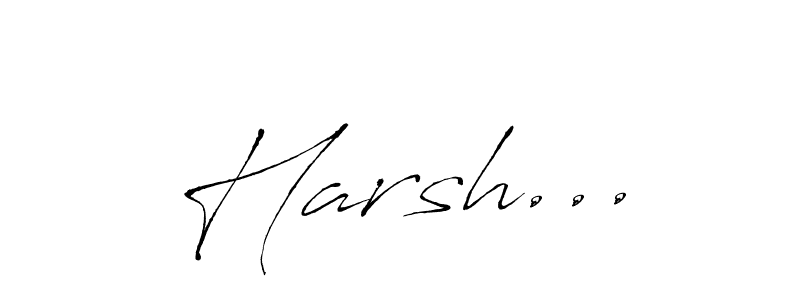 How to make Harsh... name signature. Use Antro_Vectra style for creating short signs online. This is the latest handwritten sign. Harsh... signature style 6 images and pictures png