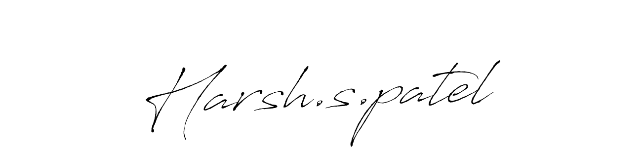 Create a beautiful signature design for name Harsh.s.patel. With this signature (Antro_Vectra) fonts, you can make a handwritten signature for free. Harsh.s.patel signature style 6 images and pictures png