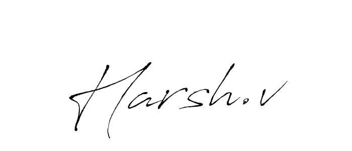 Make a beautiful signature design for name Harsh.v. Use this online signature maker to create a handwritten signature for free. Harsh.v signature style 6 images and pictures png