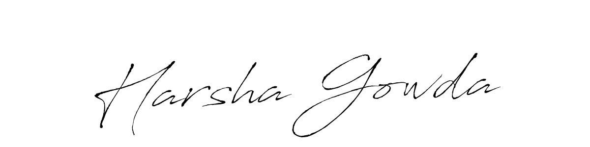 The best way (Antro_Vectra) to make a short signature is to pick only two or three words in your name. The name Harsha Gowda include a total of six letters. For converting this name. Harsha Gowda signature style 6 images and pictures png